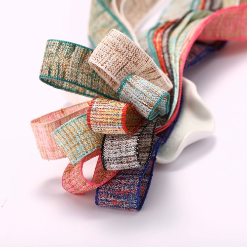 Reversible woven ribbon trim - ribbon,