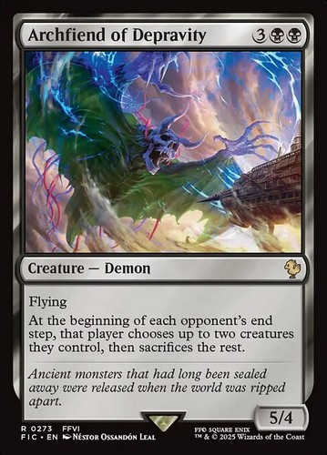 Mtg archfiend depravity - mtg,