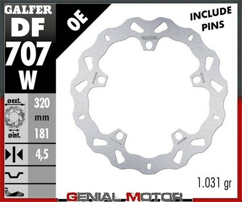 Galfer front brake disc - front,