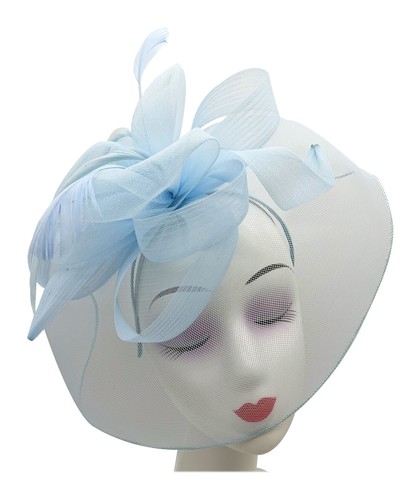 New feather flower hair - new,