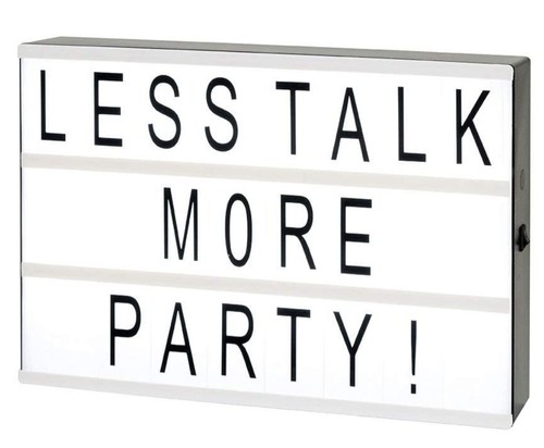 Talking tables light box - talking,