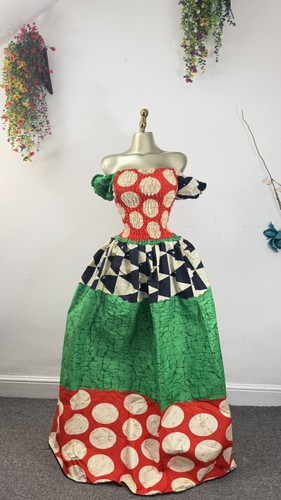 African print maxi dress - african,