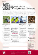 Health and safety law poster - and,