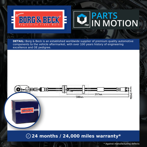 Brake hose fits peugeot rcz - brake,