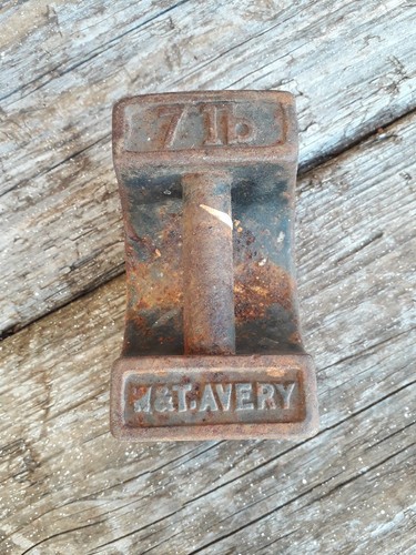 Vintage avery 7lb cast - vintage, w&t.