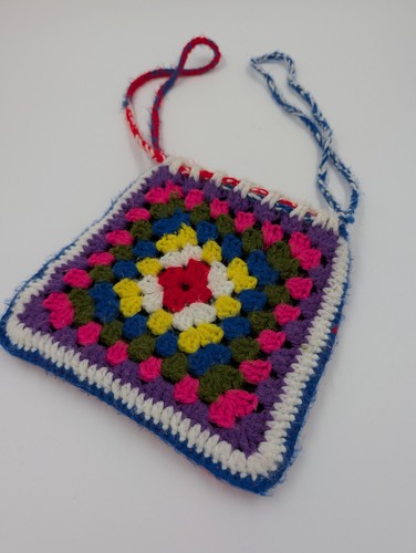 Vtg crochet yarn multi colored - crochet,