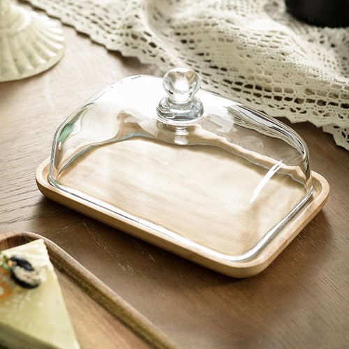 Cake stand with cover cutting - with,