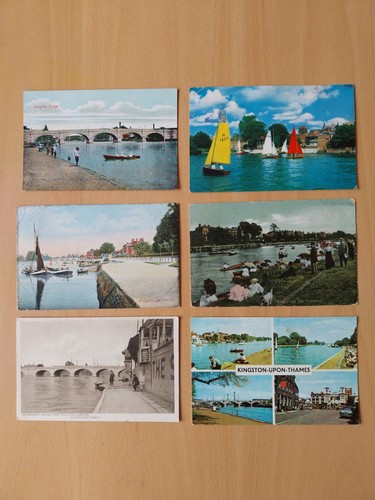 Kingston thames 6 postcard - kingston-on-thames.,