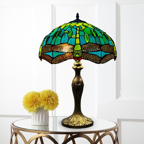Dragonfly style tiffany table - dragonfly,