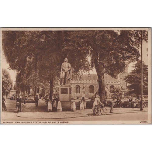 Postcard bedford john - john, bunyan's