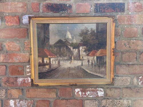 Parisian oil canvas - on,