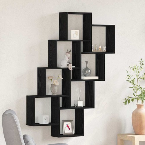 Wall cube shelf - shelf, 90x15x119.5cm