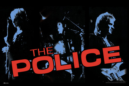 The police poster silhouettes - the,