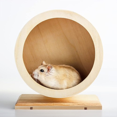 Silent wooden hamster wheel - silent,