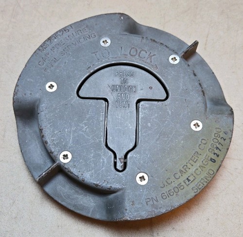 Aircraft fuel cap shaw - cap, aero