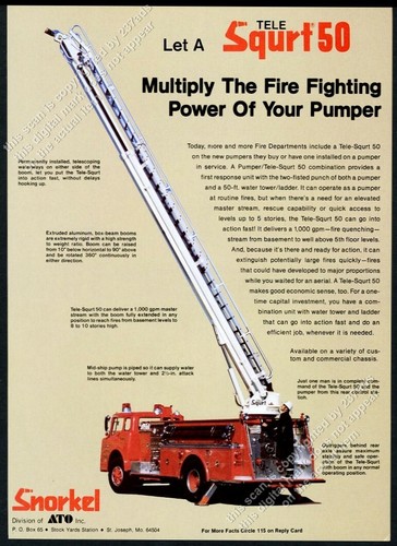 1981 snorkel fire engine - fire,