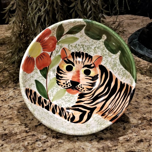 Vintage tiger serving bowl - vintage,