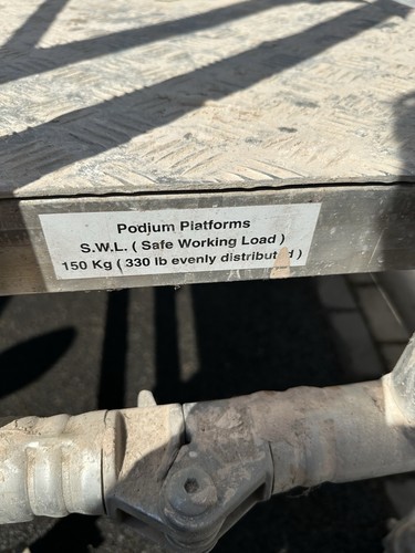 Used aluminium podium steps - podium,