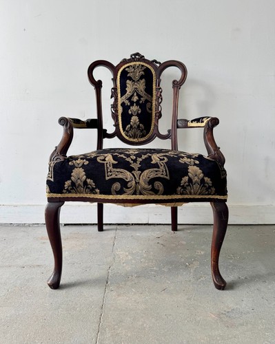 Victorian wooden armchair - wooden,