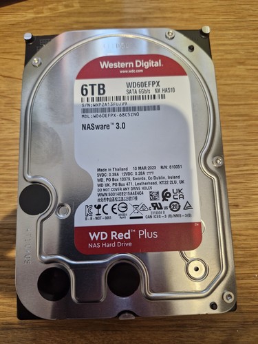 6tb red plus wd60efpx nas - red,