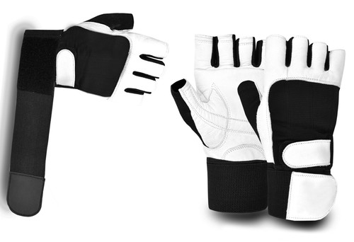 Weight lifting padded leather - weight,