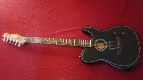 Black fender acoustasonic - fender,