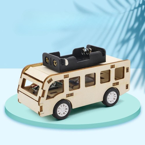 Wooden toy bus - wooden,