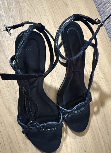 Primark black strappy stiletto - primark,