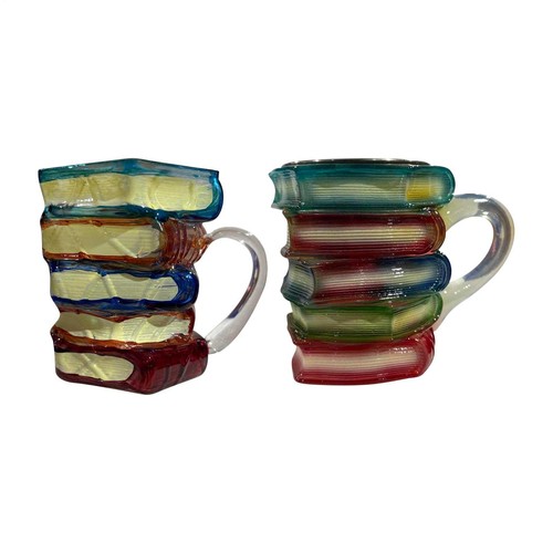 Painted book mug novelty - painted,