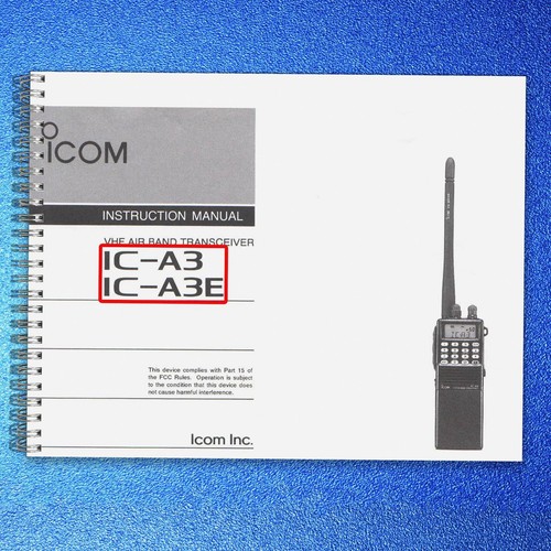 Icom a3e vhf air - icom,