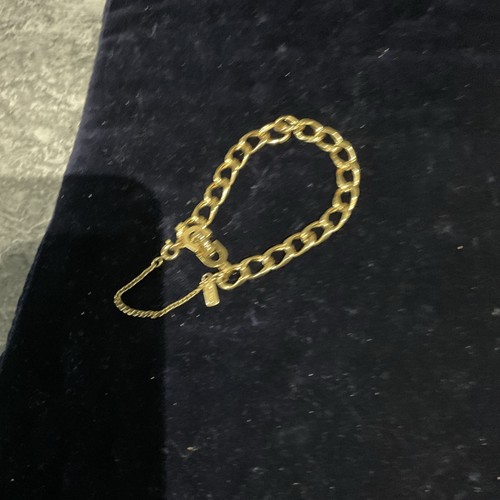 Vintage gold tone monet link - tone,