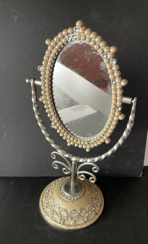 Vintage ornate vanity mirror - ornate,