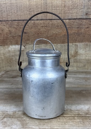 Vintage milk pail - milk, aluminum