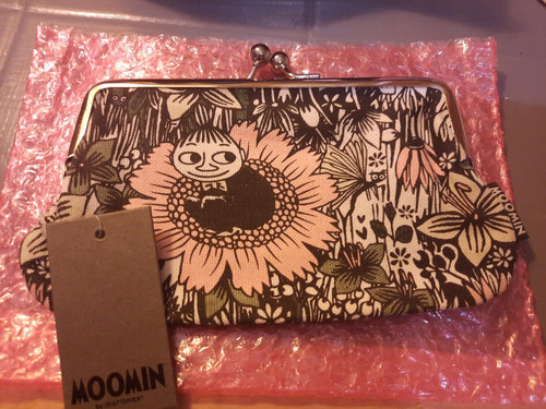 Moomin embroidery clasp - moomin, purse