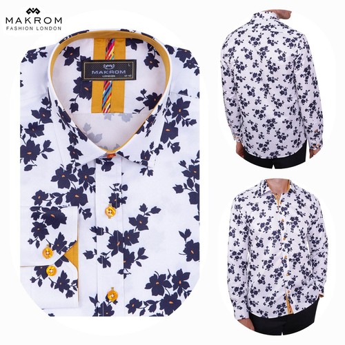 Makrom white floral print - white,