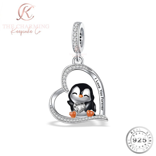 Penguin charm love you genuine - you,