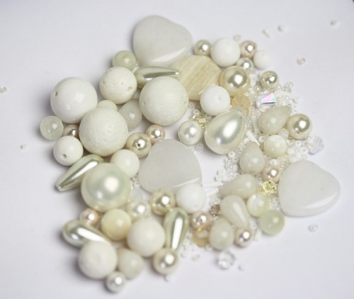 Semi precious beads mix 100 - semi,