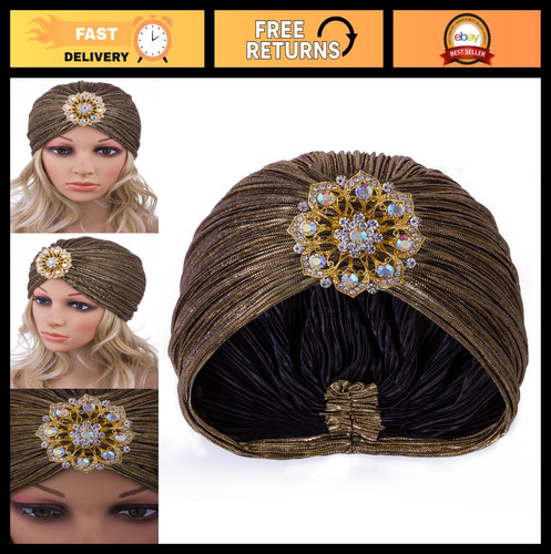 Vintage lurex knit turban - lurex,