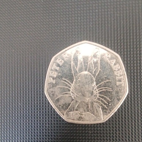 Peter rabbit 50p coin 2016 - rabbit,