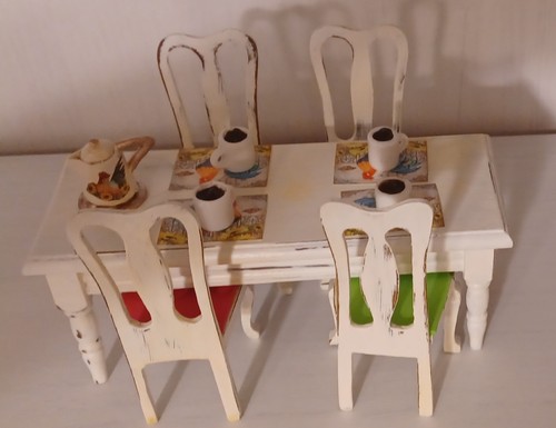 Miniature dollhouse kitchen - miniature,