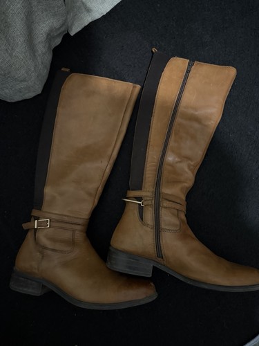 Dune leather boots - boots, zip