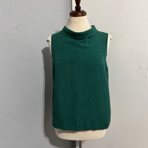 Ann taylor women green linen - ann,