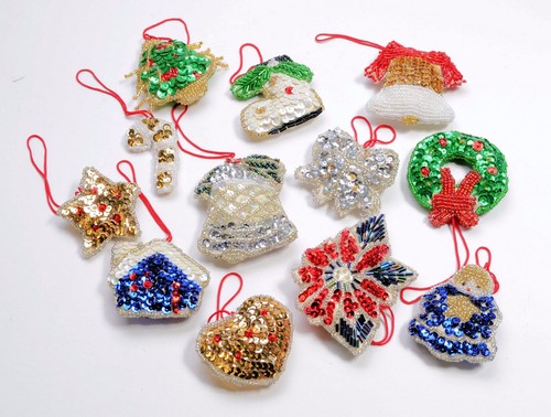 Vintage hand stitched - stitched, beads