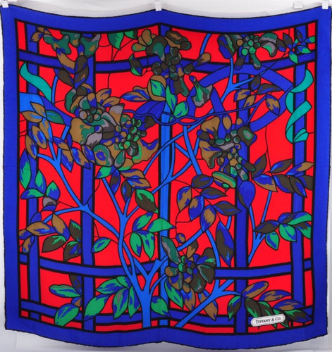 Tiffany scarf blue x red - tiffany,