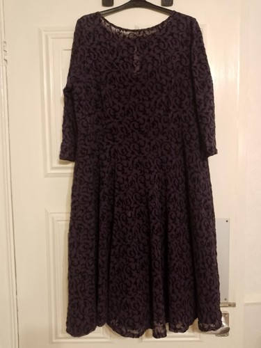 Ladies purple and black - m,