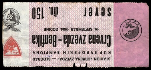 Ticket 1984 red - red, belgrade