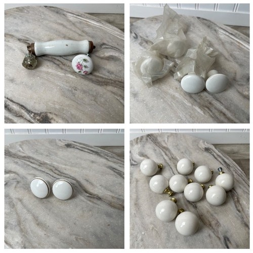 Knob ceramic glass - glass, vtg