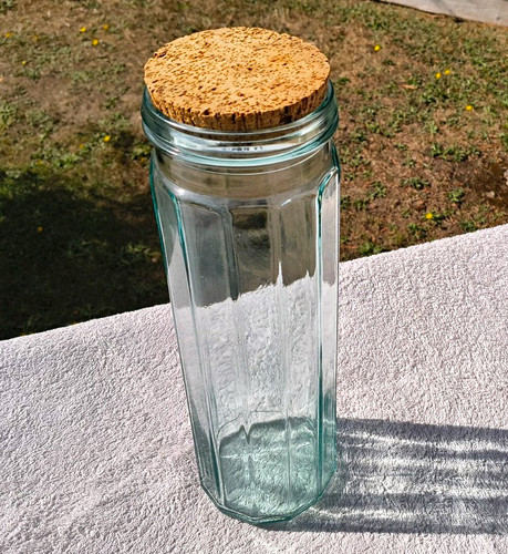Clear glass spaghetti jar - clear,
