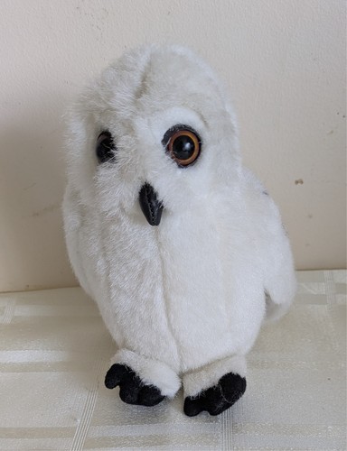 Snowy owl plush 18cm tall - snowy,