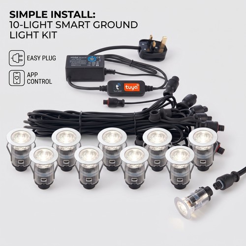 Led decking lights kit - kit, 25mm